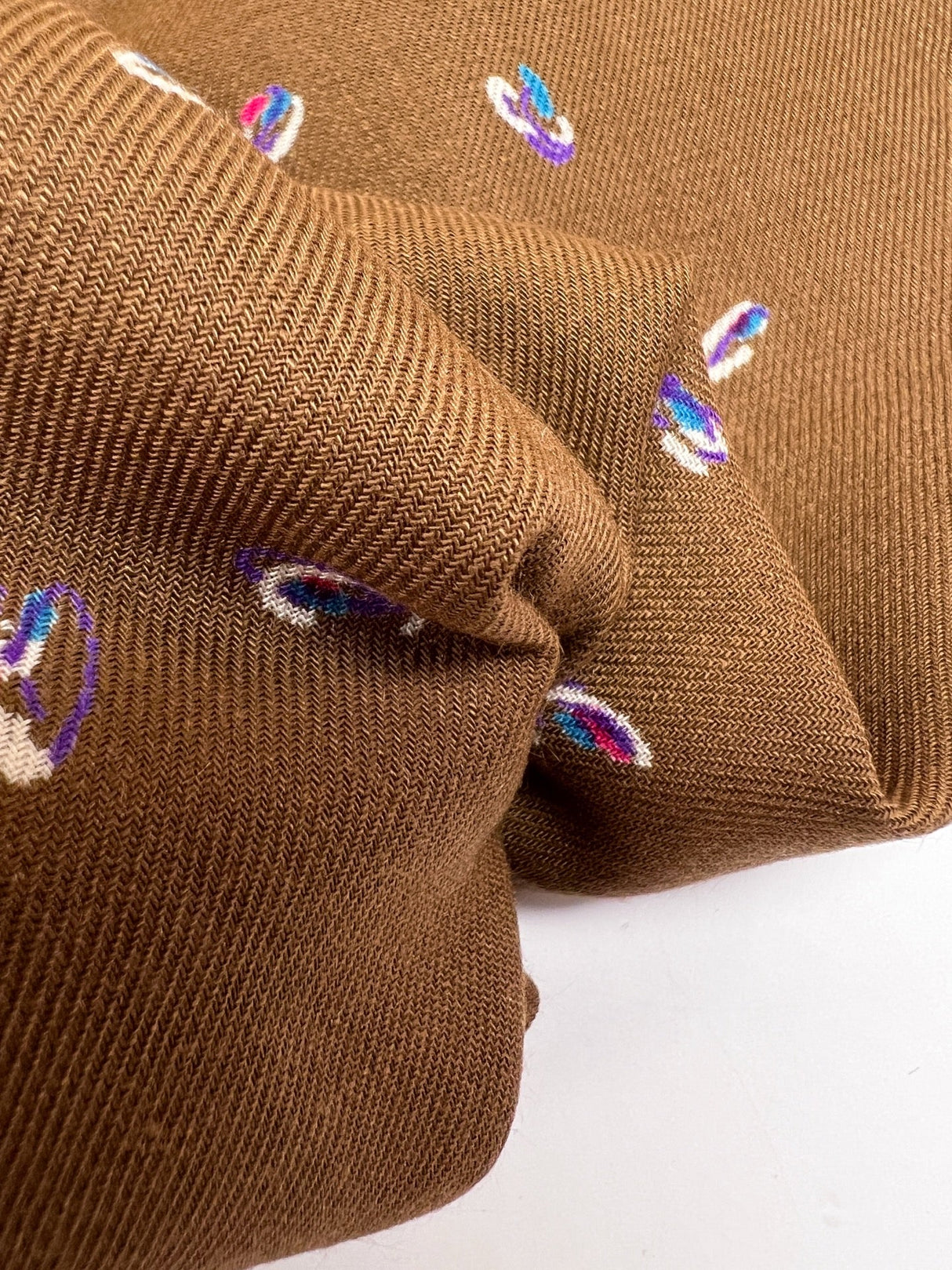 Acrylic Twill Multicolour Abstract Print