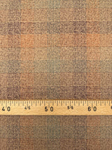 Wool Checked Printed Fabric