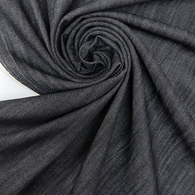 Cotton Denim Twill Gray Black