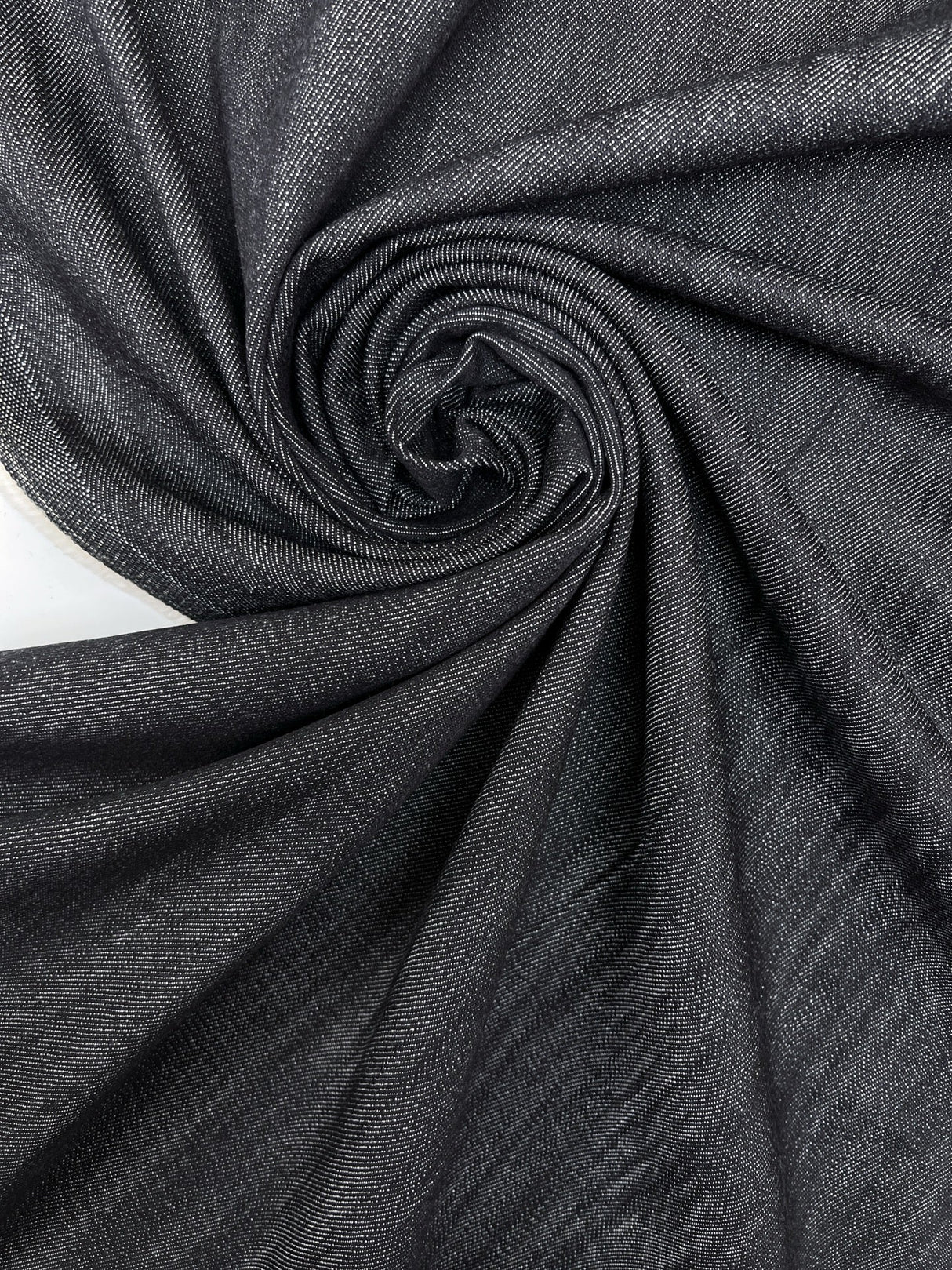 Cotton Denim Twill Gray Black