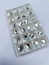 Silver Sewing Notions With Crystals