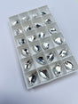 Silver Sewing Notions With Crystals