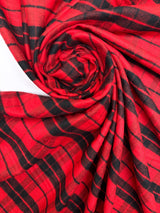Cotton Flannel Checked Red Black