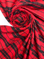 Cotton Flannel Checked Red Black