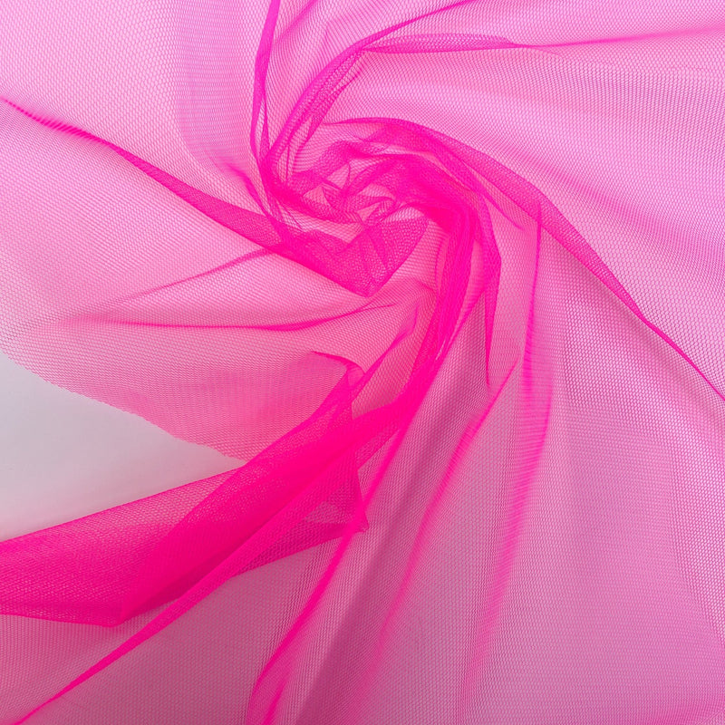 Pink Polyamide Mesh Fabric