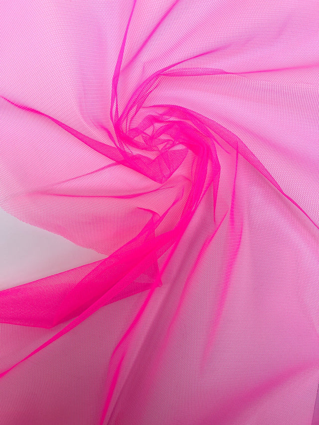Pink Polyamide Mesh Fabric