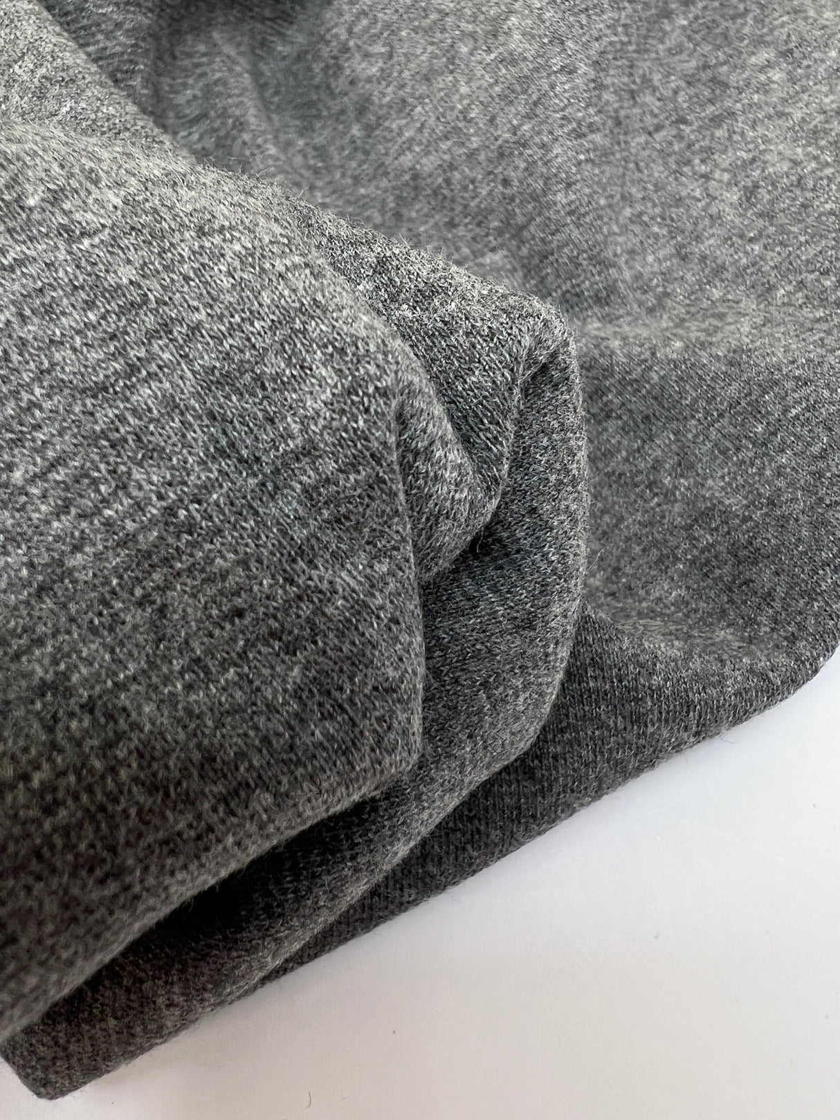 Cotton Rib Knit Melange Casualwear
