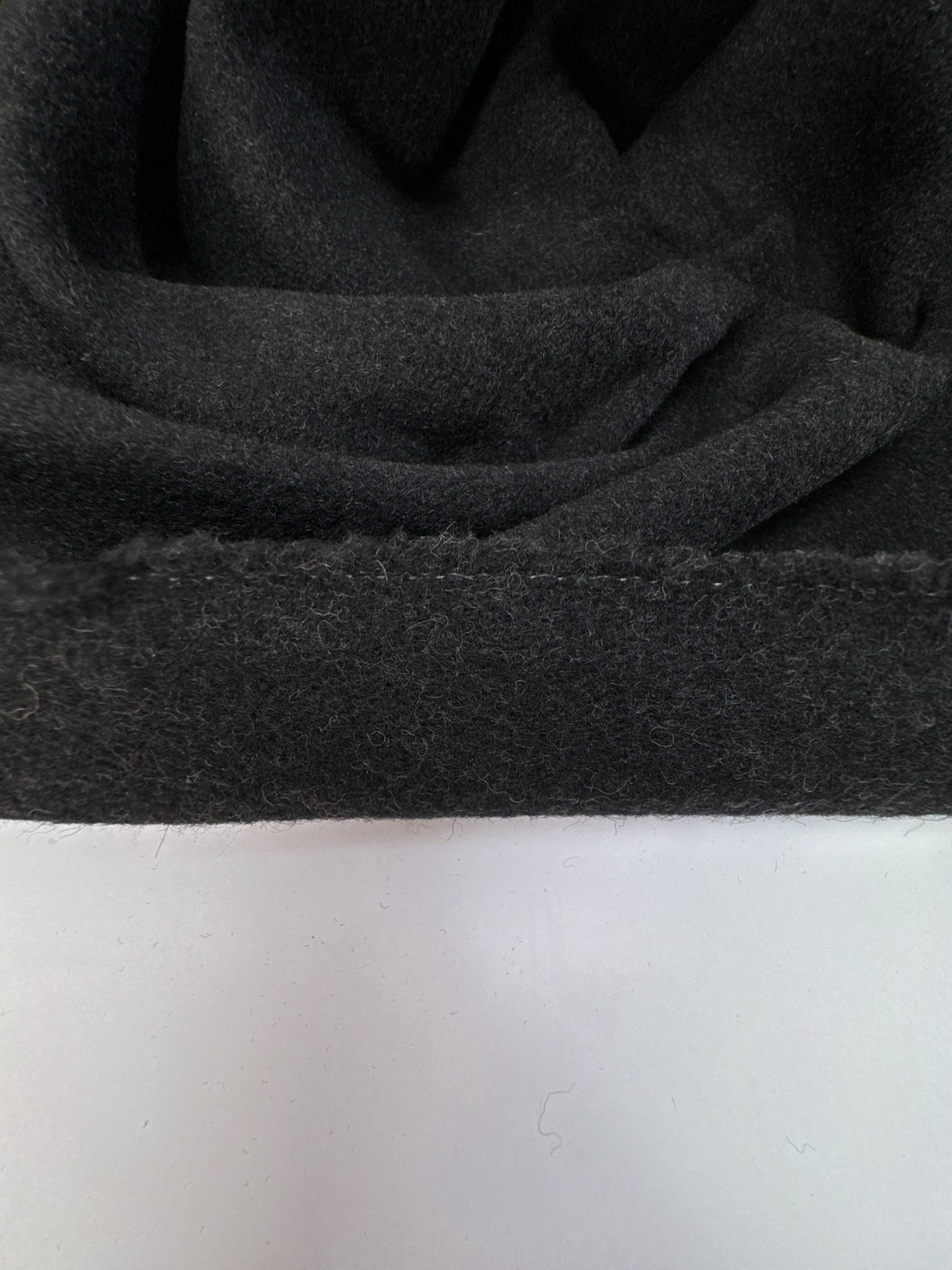 Wool Tweed Melange Gray Black