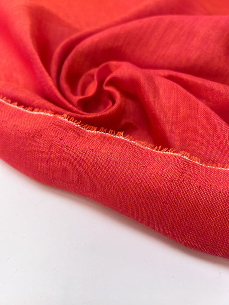 Linen Viscose Changeant Melange Fabric