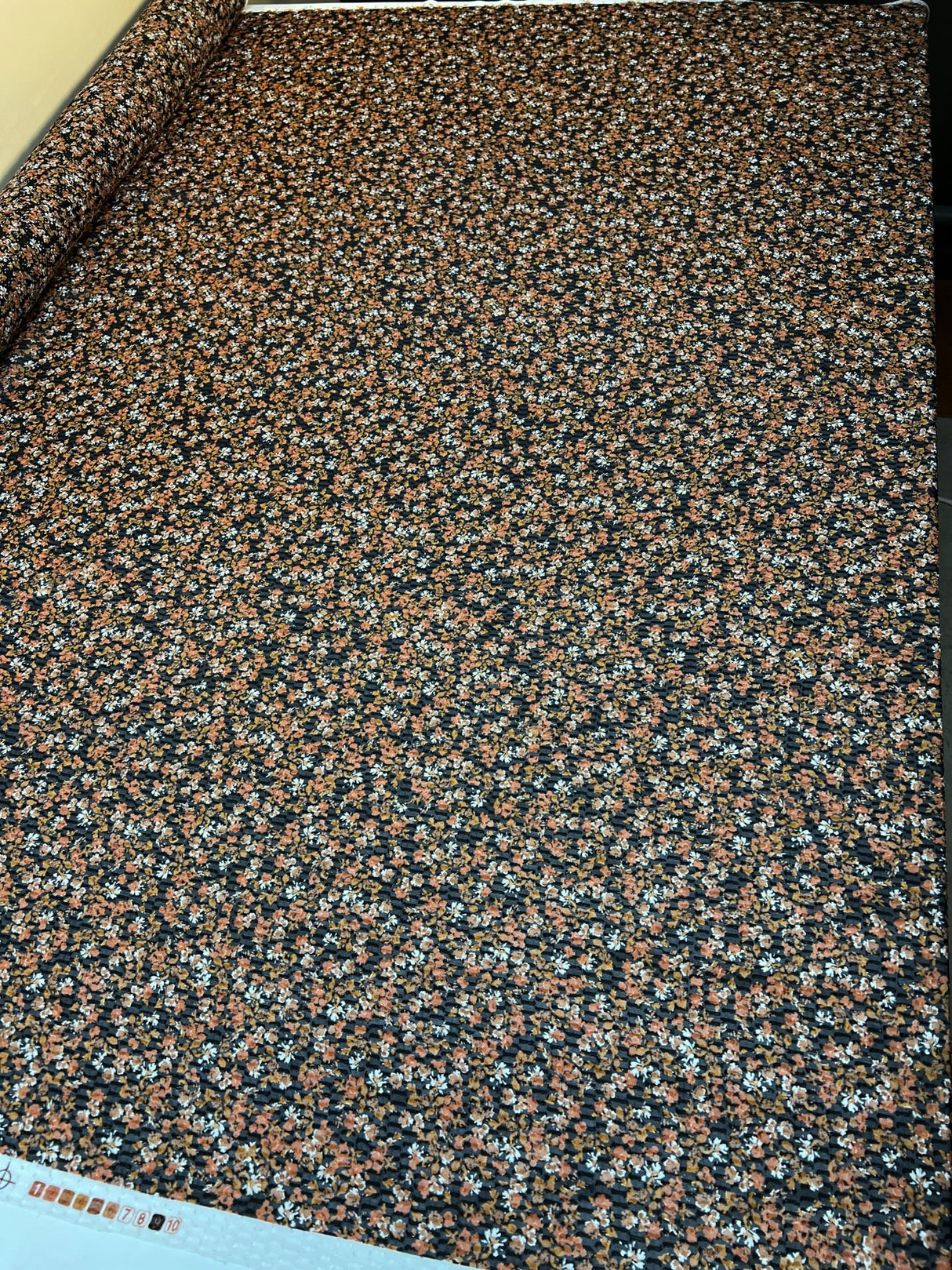 Polyester Fil Coupé Floral Multicolour