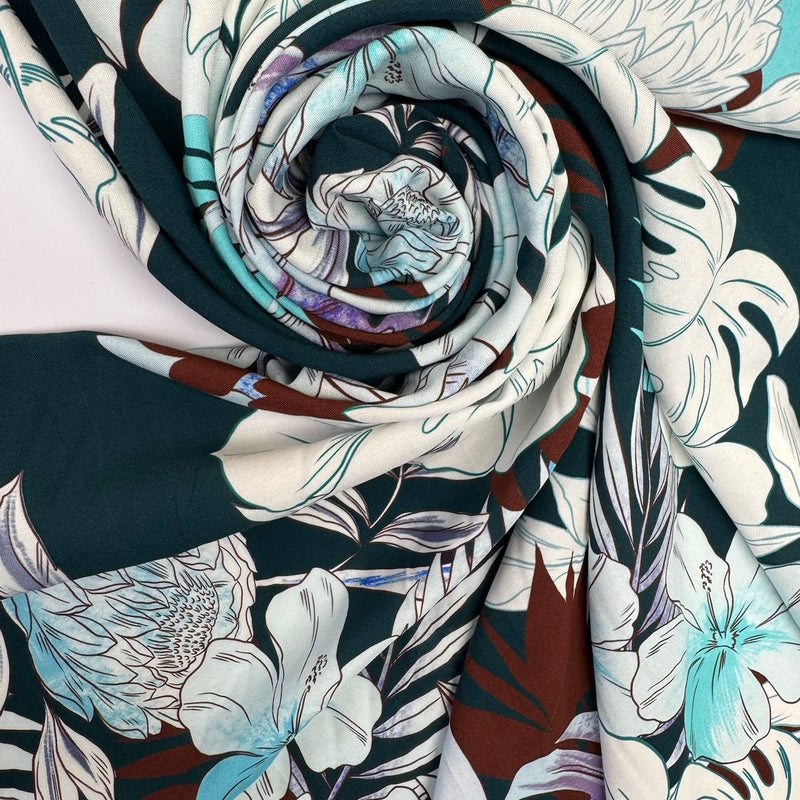Viscose Floral Printed Fabric