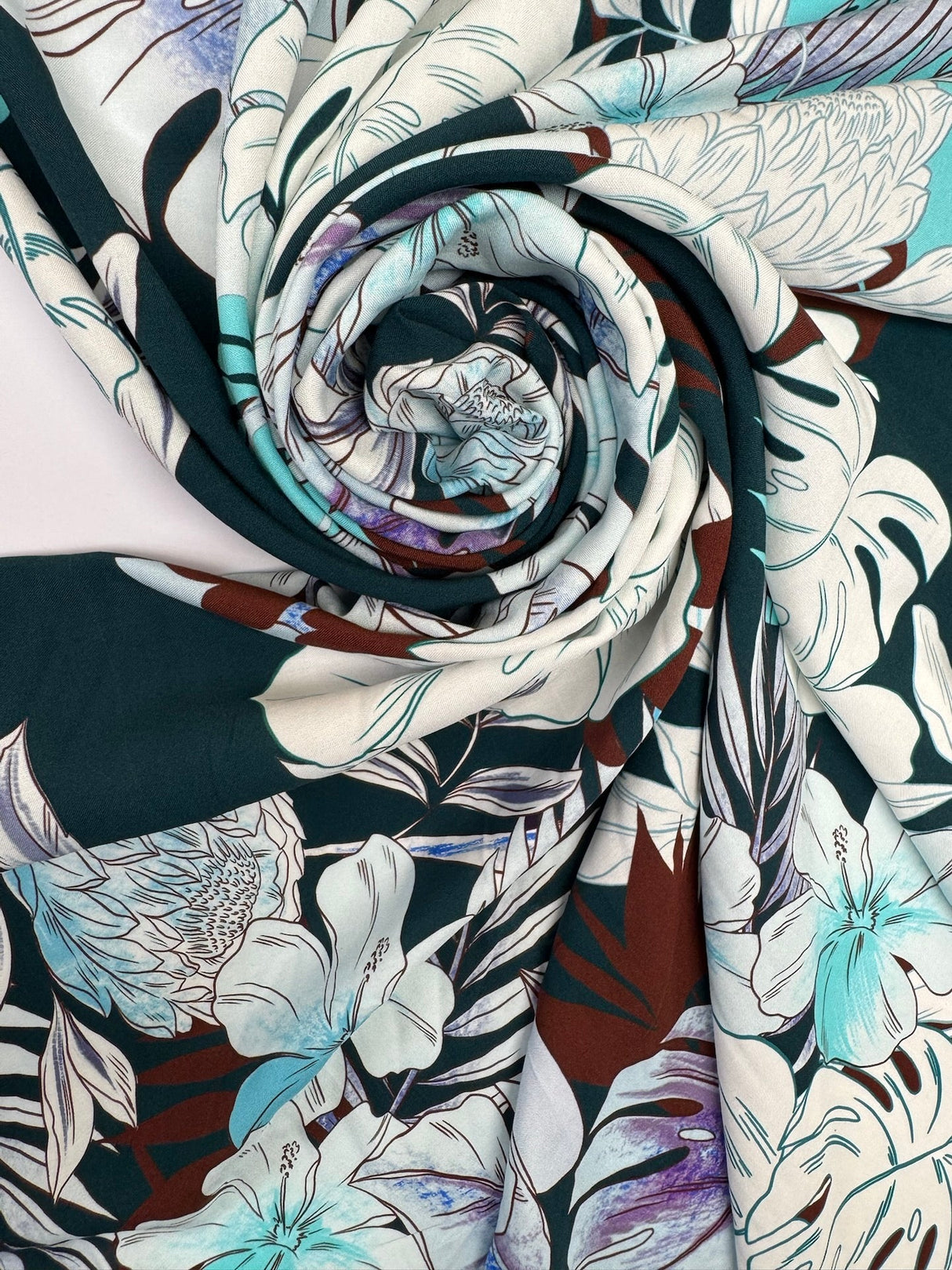 Viscose Floral Printed Fabric