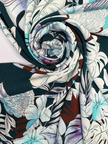 Viscose Floral Printed Fabric