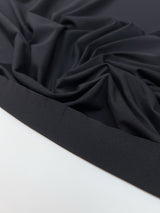 Polyamide Elastane Knitted Fabric Black Blue