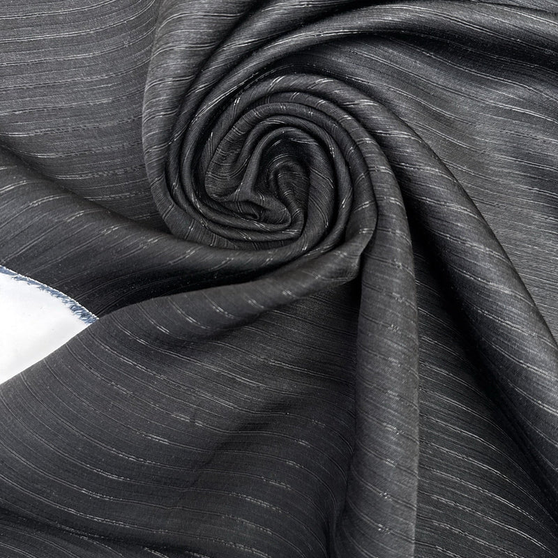Viscose Blend Striped Fabric