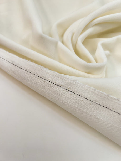 Viscose Cotton Pile Fabric White