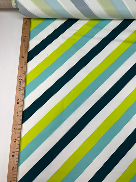 Polyester Woven Striped Multicolour Lightweight