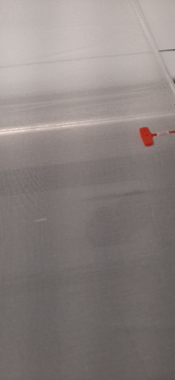 Polyester Organza Printed White Gray