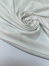 White Polyamide Knitted Fabric