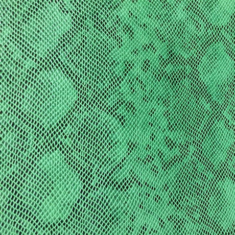 Green Black Matte Snake Vinyl Fabric,