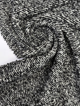 Wool Tweed Bouclé Black White