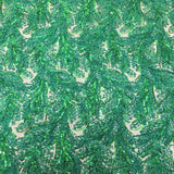 Floral Sequin Lace Fabric 52" Wide Polyester