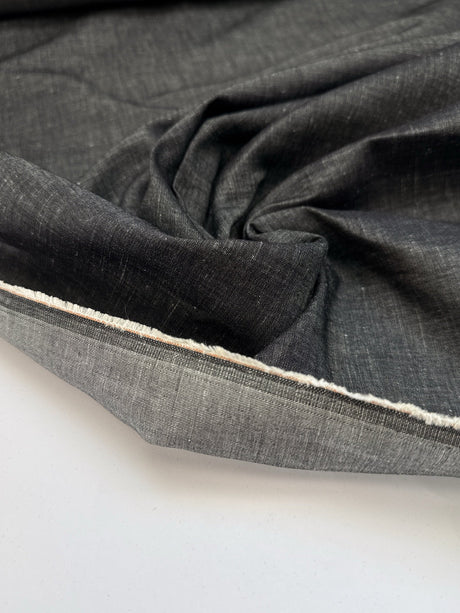 Cotton Linen Denim Blue Shade