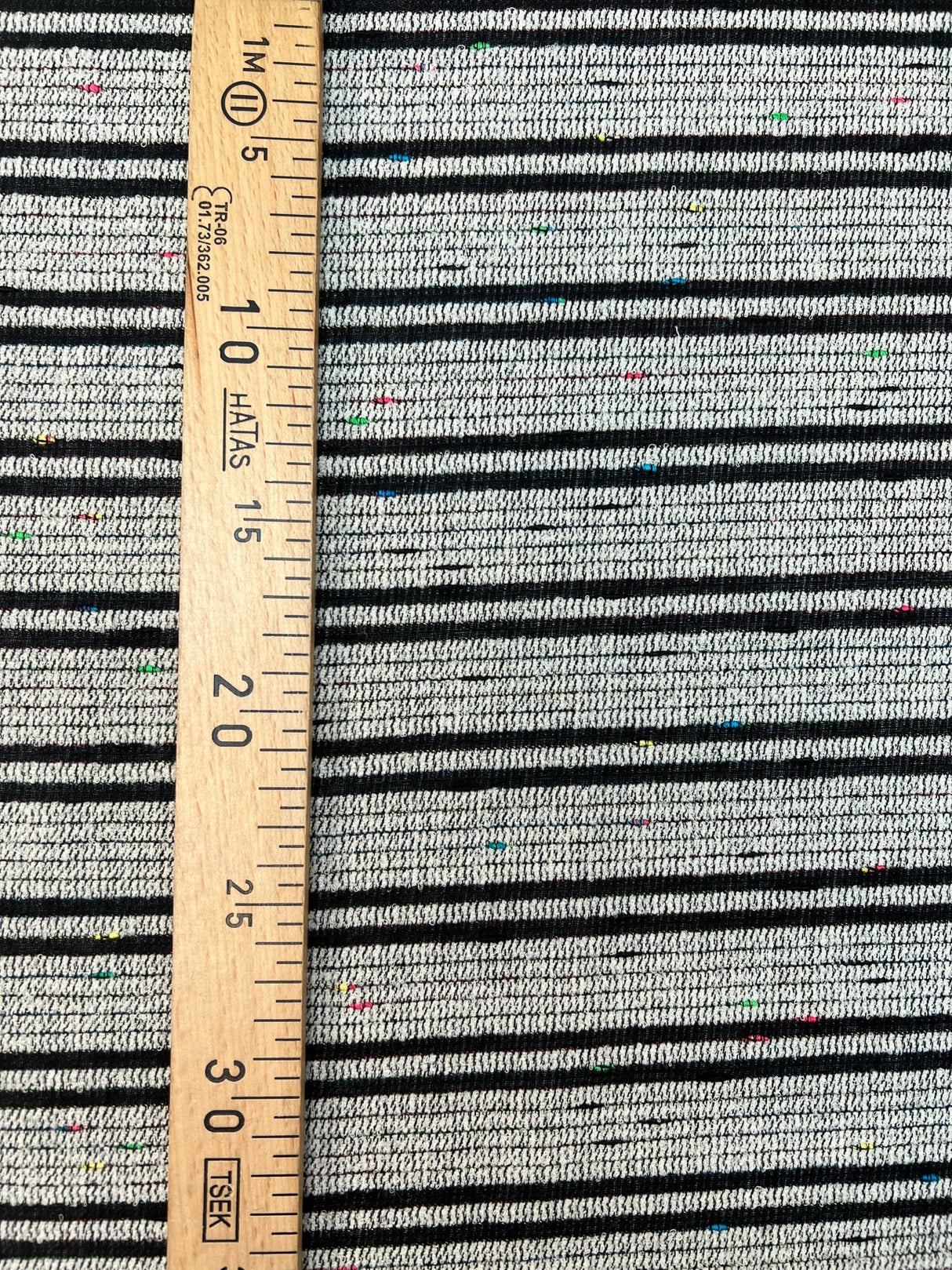 Italian Wool Striped Fabric Multicolour