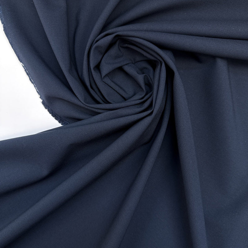 Virgin Wool Blue Windproof Suiting