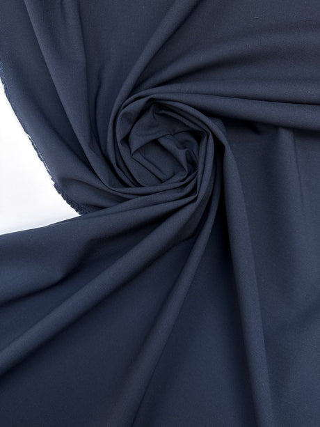 Virgin Wool Blue Windproof Suiting