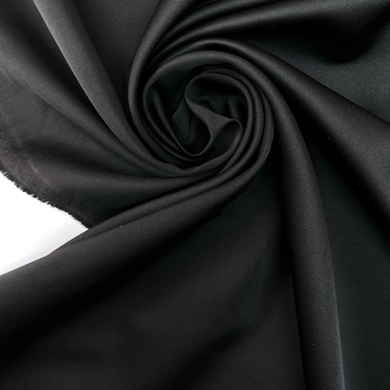 Black Doubleface Polyamide Fabric