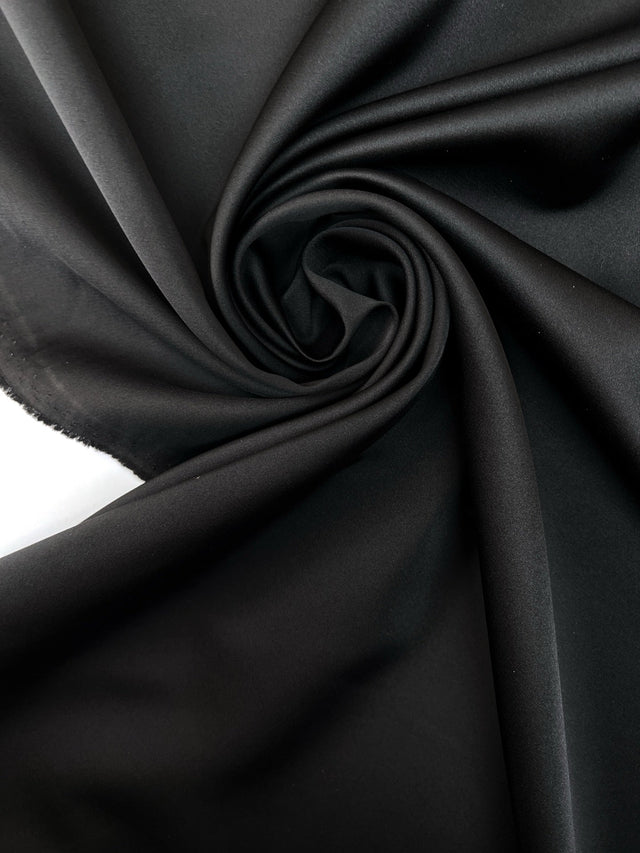 Black Doubleface Polyamide Fabric