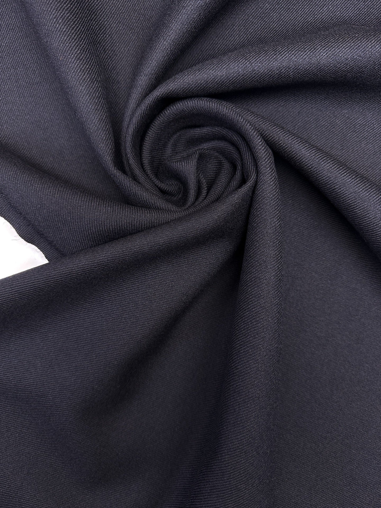 Black Wool Twill Fabric