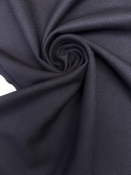 Black Wool Twill Fabric