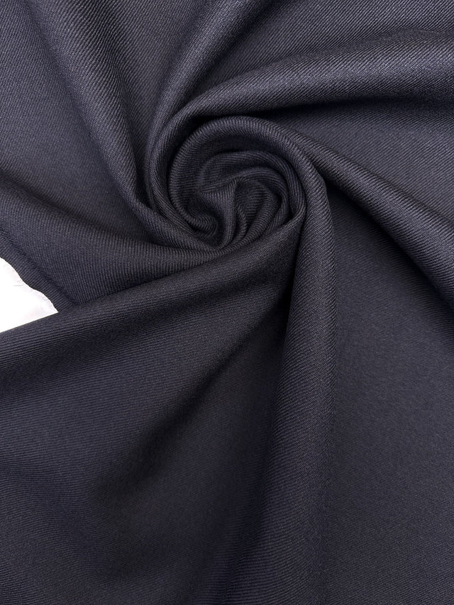 Black Wool Twill Fabric