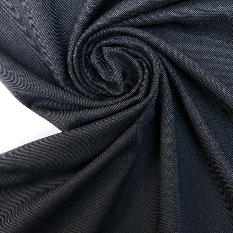 Wool Twill Blue Black