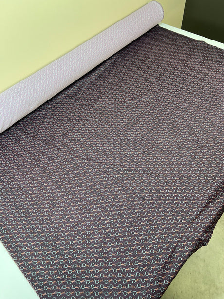 Polyamide Elastane Knit Geometric Brown-Green