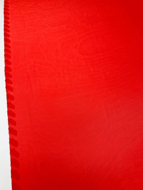 Cotton Knitted Fabric Red Orange