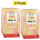 Trader Joes Organic Ginger Turmeric Herbal Tea 20 Tea Bags