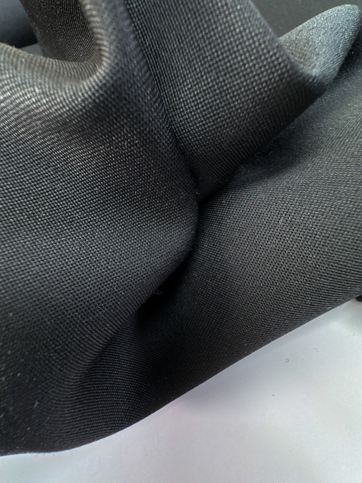 Black Wool Polyamid Woven