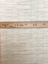 Linen Gray Beige Melange Striped