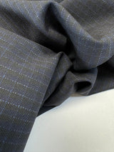 Cotton Polyamide Elastane Checked Fabric