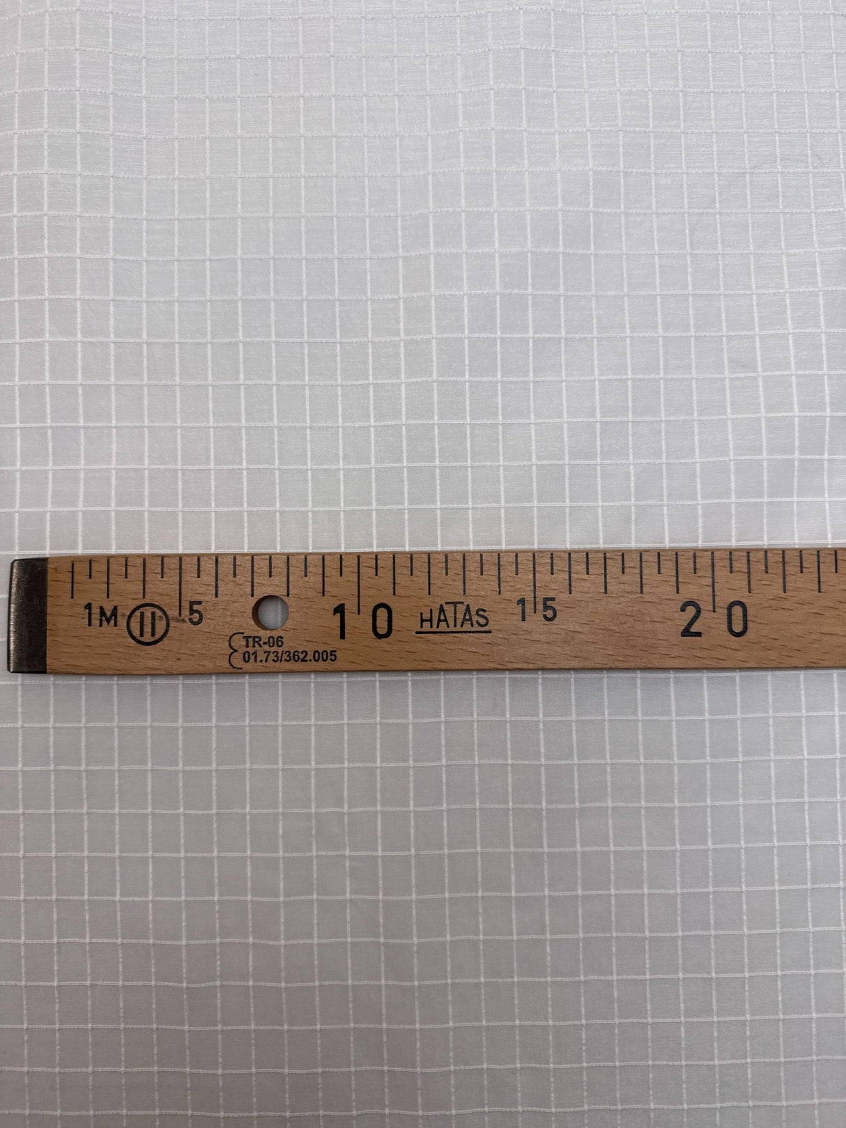 Polyamide Ripstop Checked White
