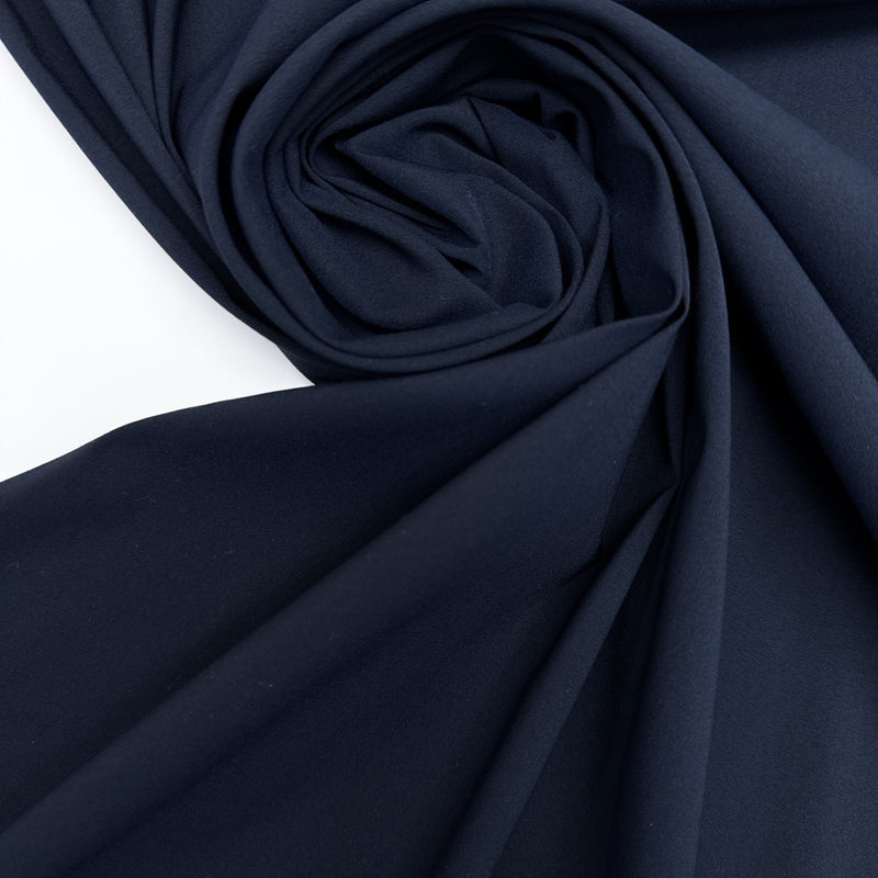 Blue Wool Elastane Gabardine