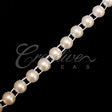 8Mm Half Round Pearls String-5 Yds (Ivory)