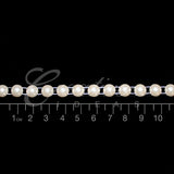 8Mm Half Round Pearls String-5 Yds (Ivory)