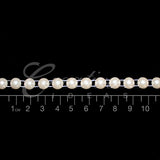 8Mm Half Round Pearls String-5 Yds (Ivory)