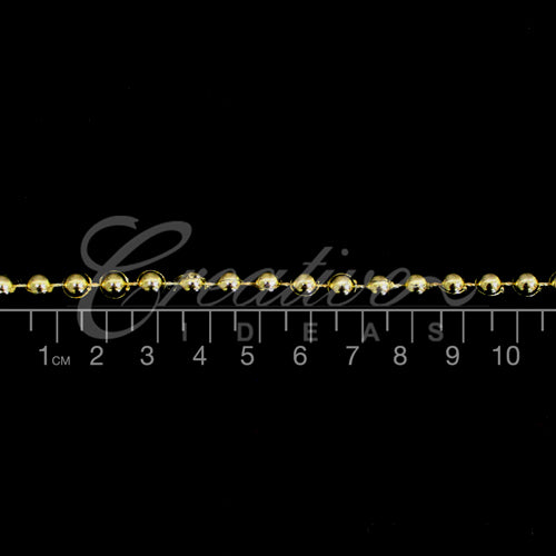8Mm Pearls String-10 Yds (Gold)