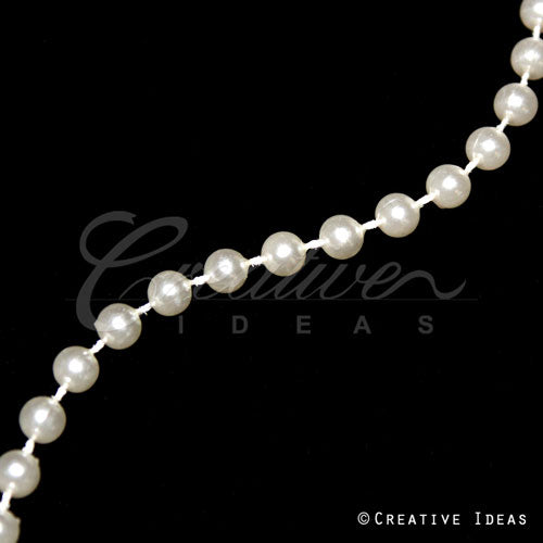 8Mm Pearls String-10 Yds (Ivory)