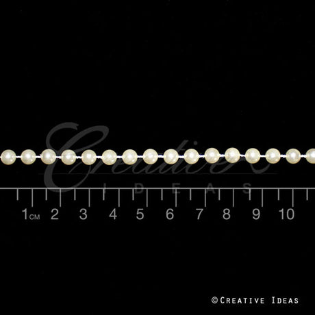 8Mm Pearls String-10 Yds (Ivory)